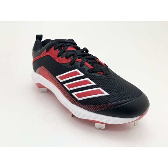 Adidas Icon 6 Bounce Baseball Metal Cleats Red Black White FV9348 Men’s Size 7.5 - Picture 3 of 11
